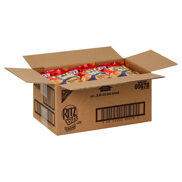 Ritz Ritz Peanut Butter Ritz Bits Snack 3 oz. Bag, PK12 00678 - main